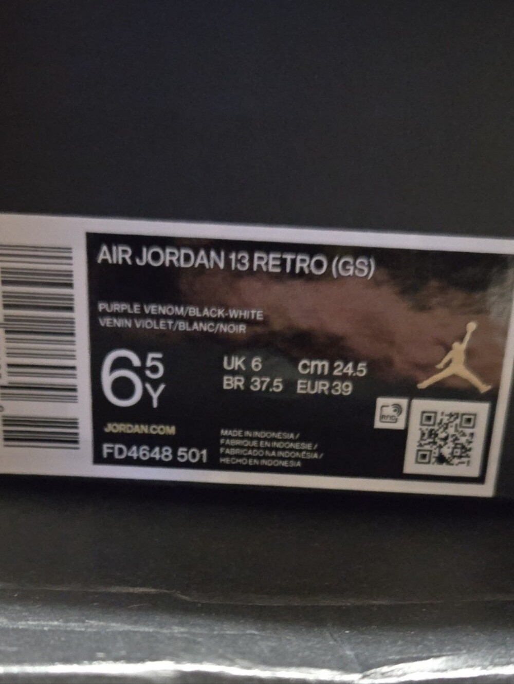 NEW Air Jordan 13 Retro Size 6.5Y Unisex Size 8 StockX Verified Awesome Rare